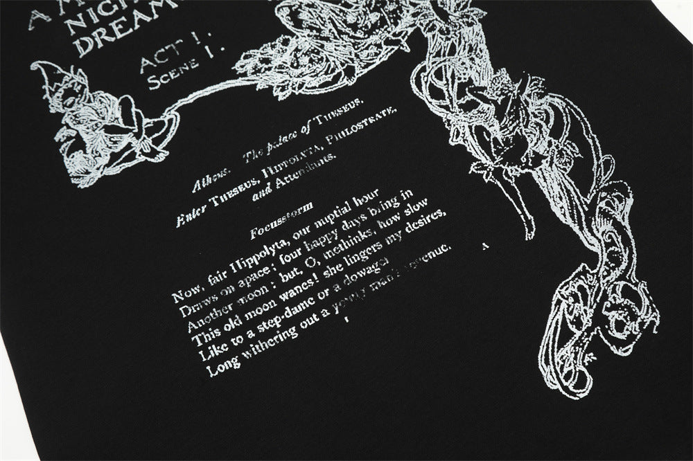 Abstract Printing Cotton Casual Top For Men