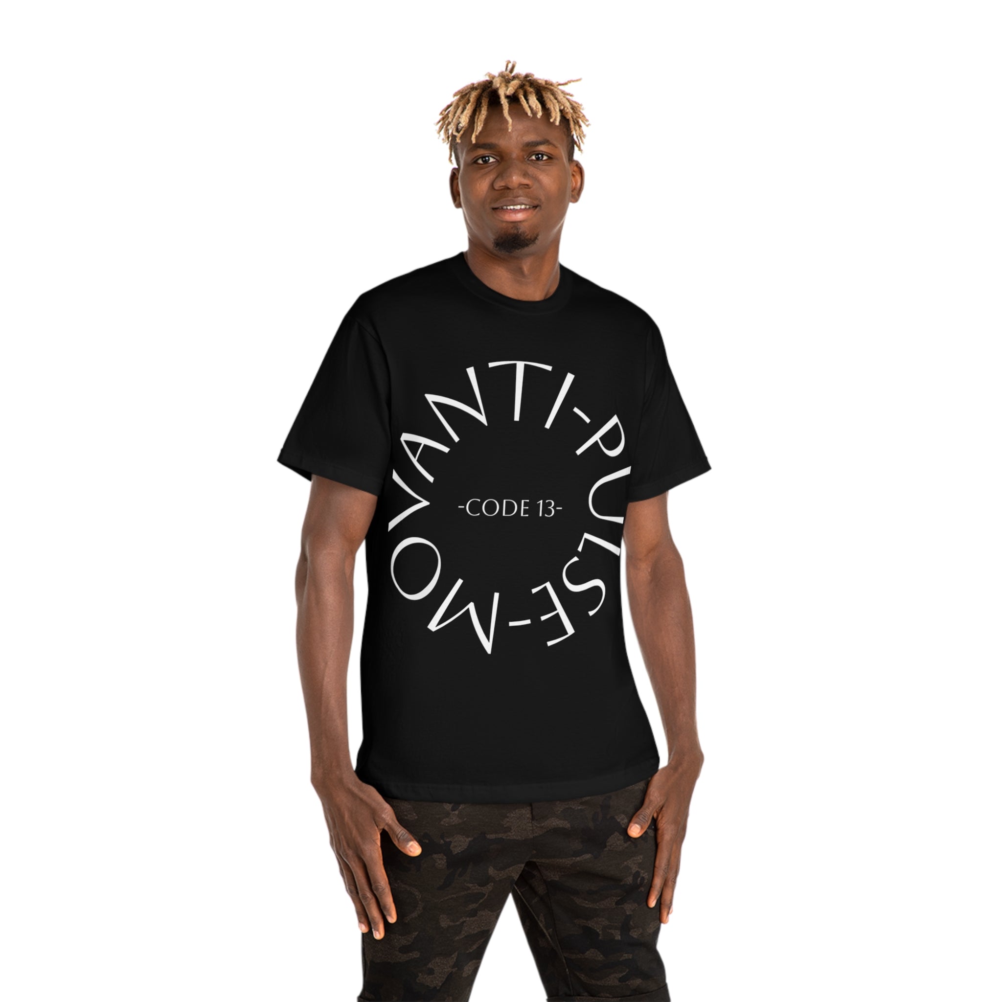 Movanti T-Shirt — Subtle Circular Logo Graphic Tee