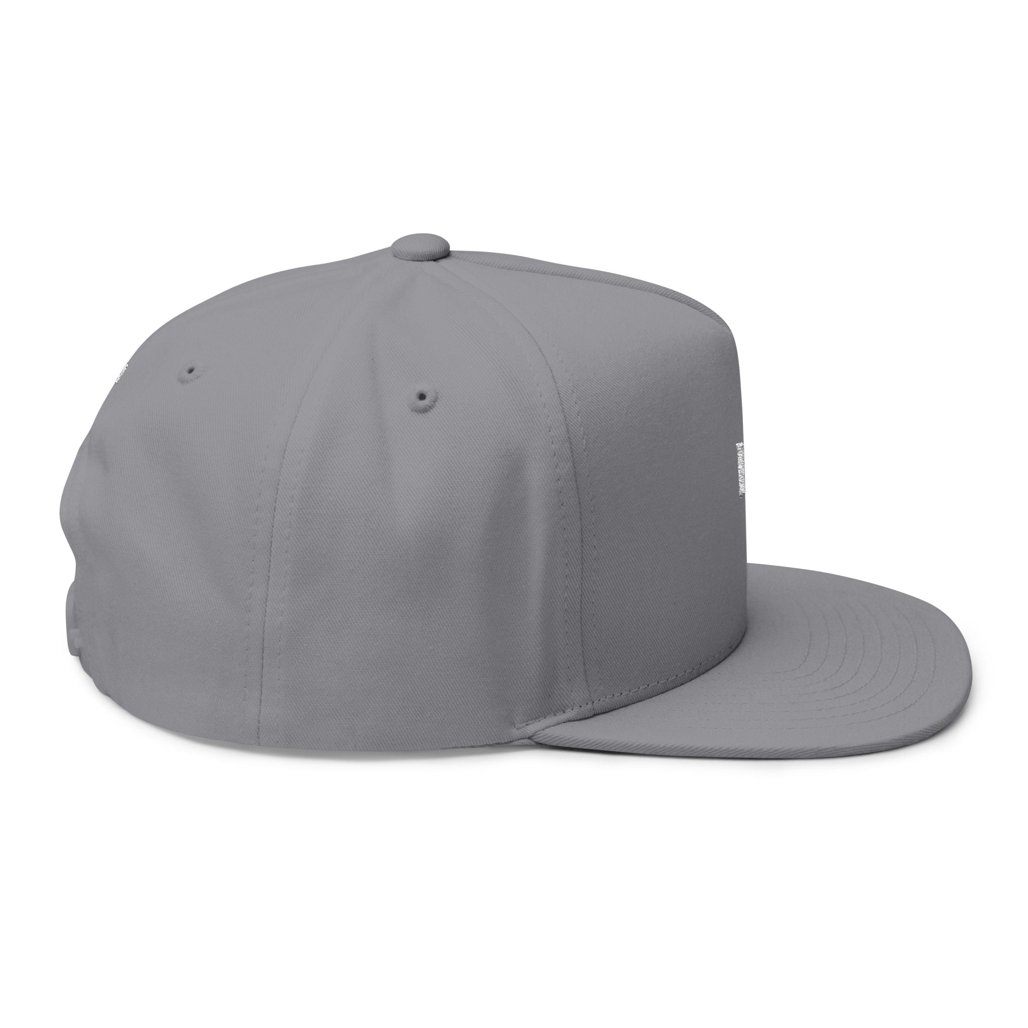 Movanti Embroidered 'M' Flat Bill Cap — Minimal Logo Snapback