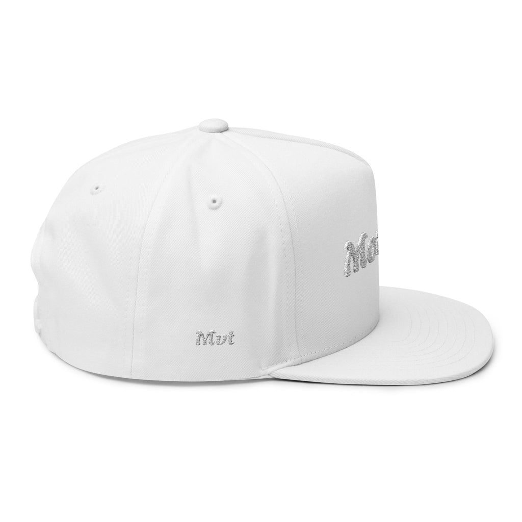 Flat Bill Cap — Embroidered "Movanti" Script Snapback