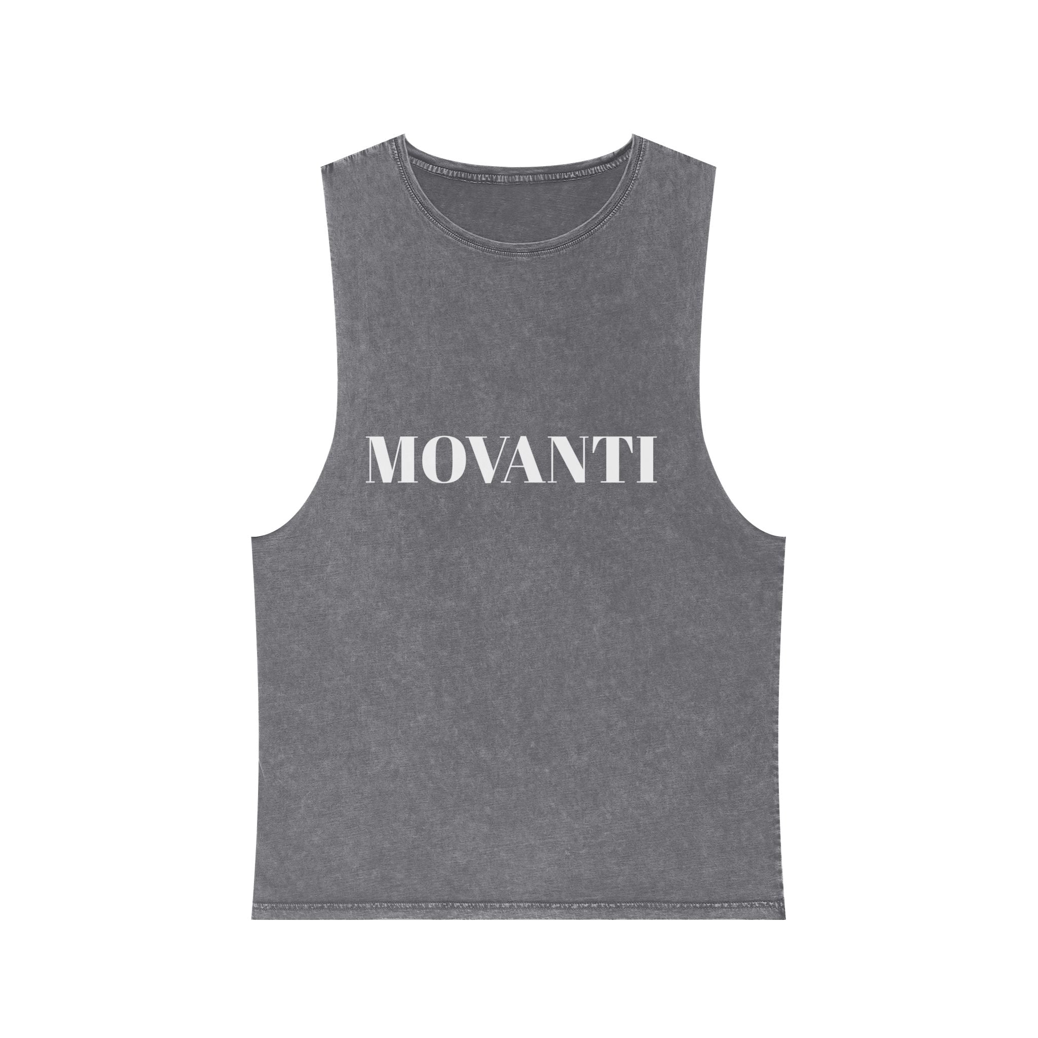 Movanti Unisex Stonewash Tank Top