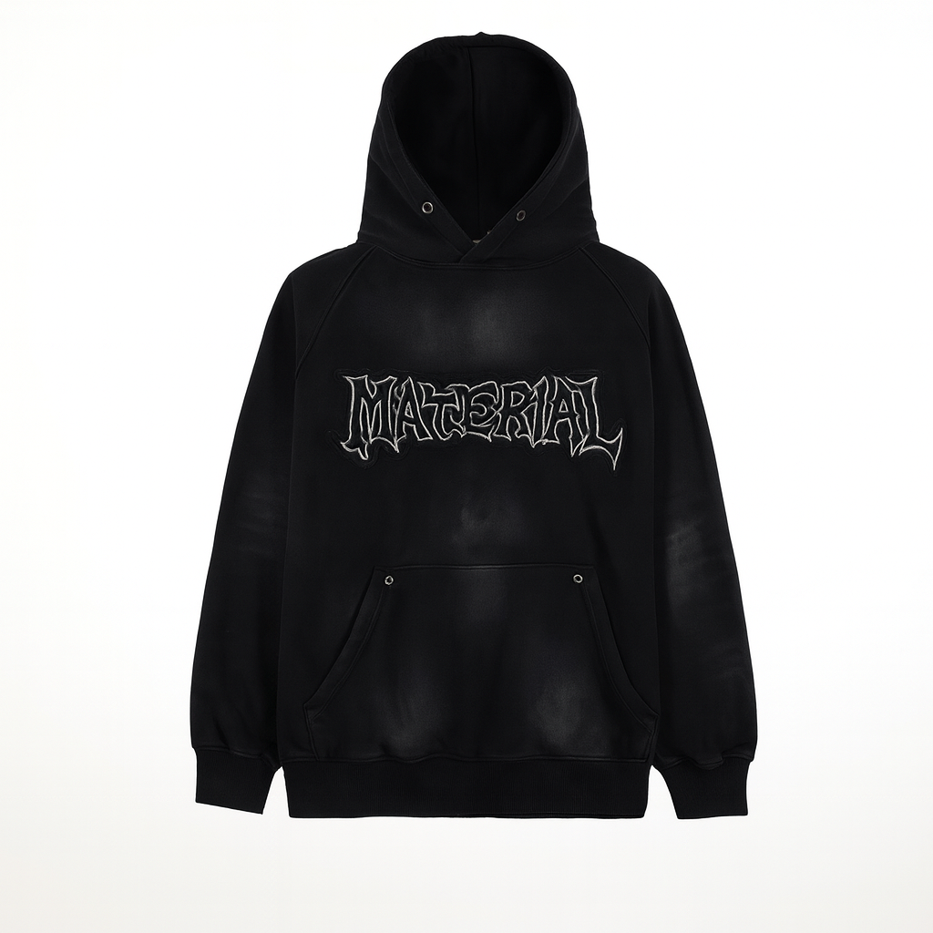 American Vintage Distressed Graffiti Hoodie