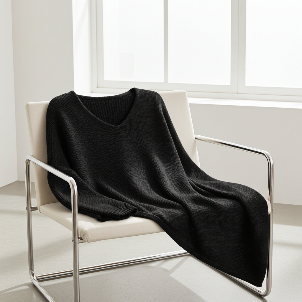 Asymmetric Oversized Knitted Jumper