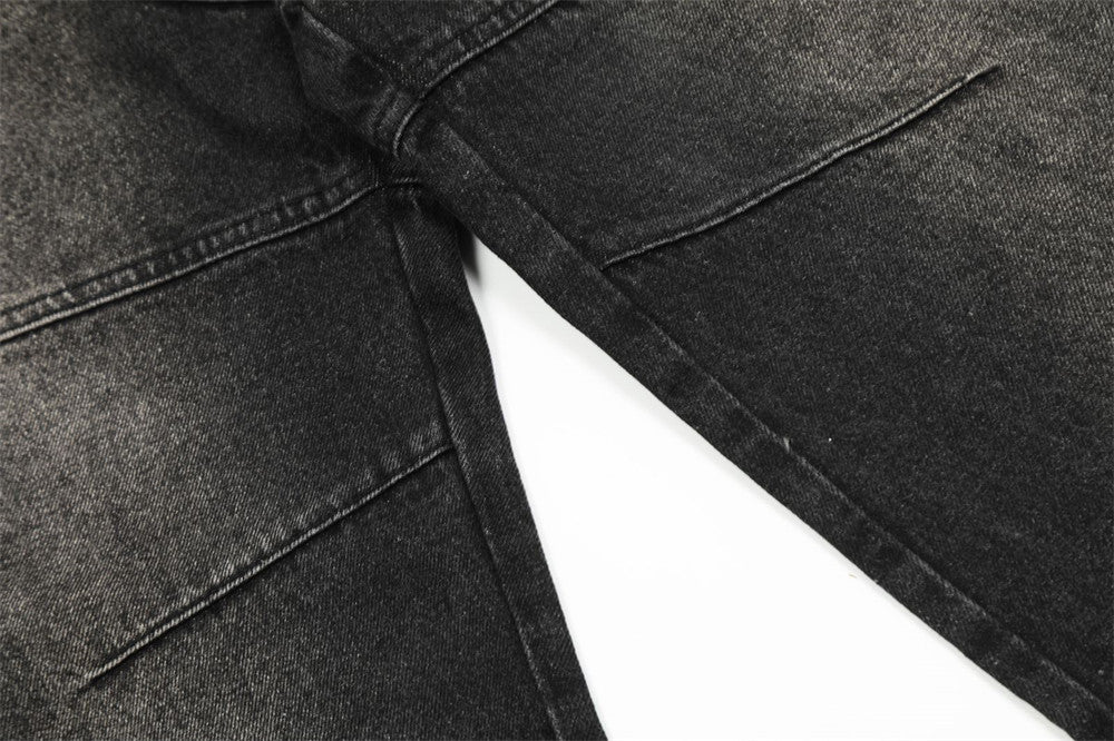 Fashion Holes Denim Overalls Men