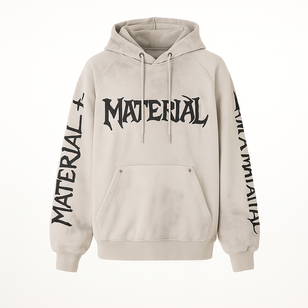 American Vintage Distressed Graffiti Hoodie