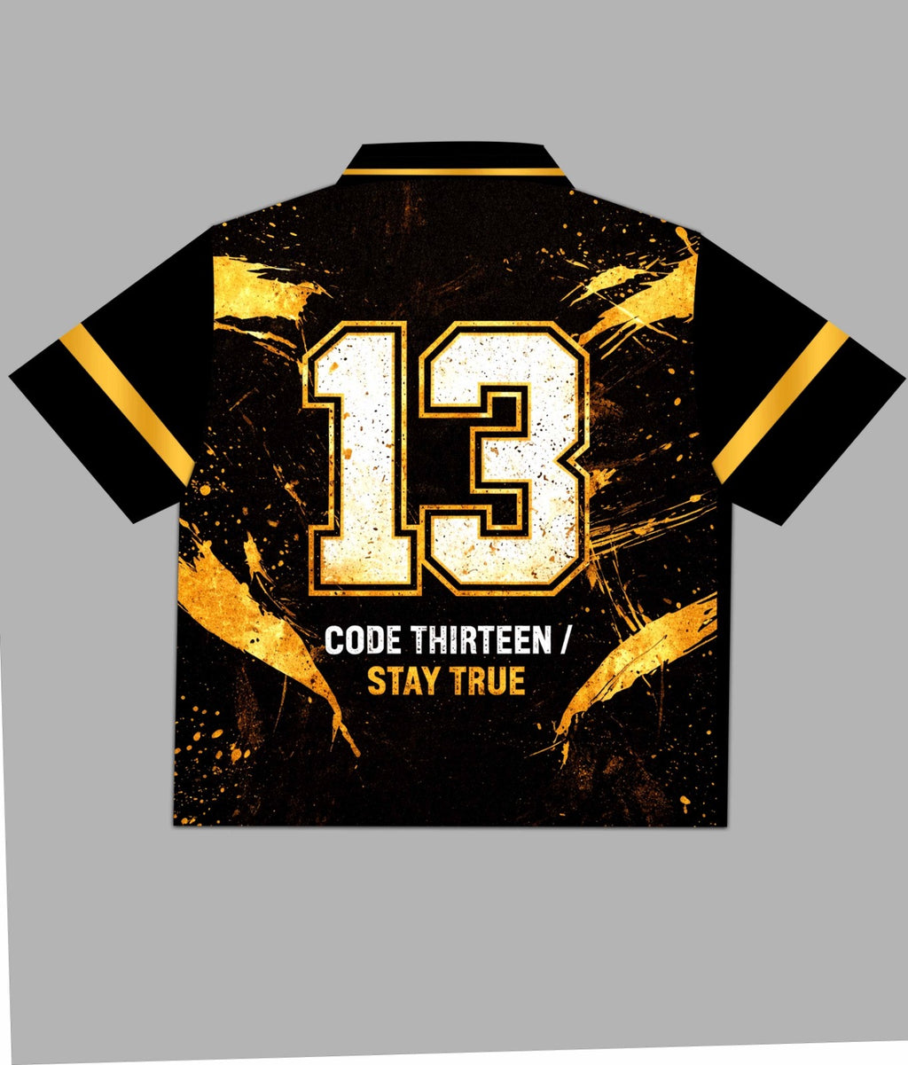 Movanti Gold & Black Streetwear Sports Jersey – Limited Edition