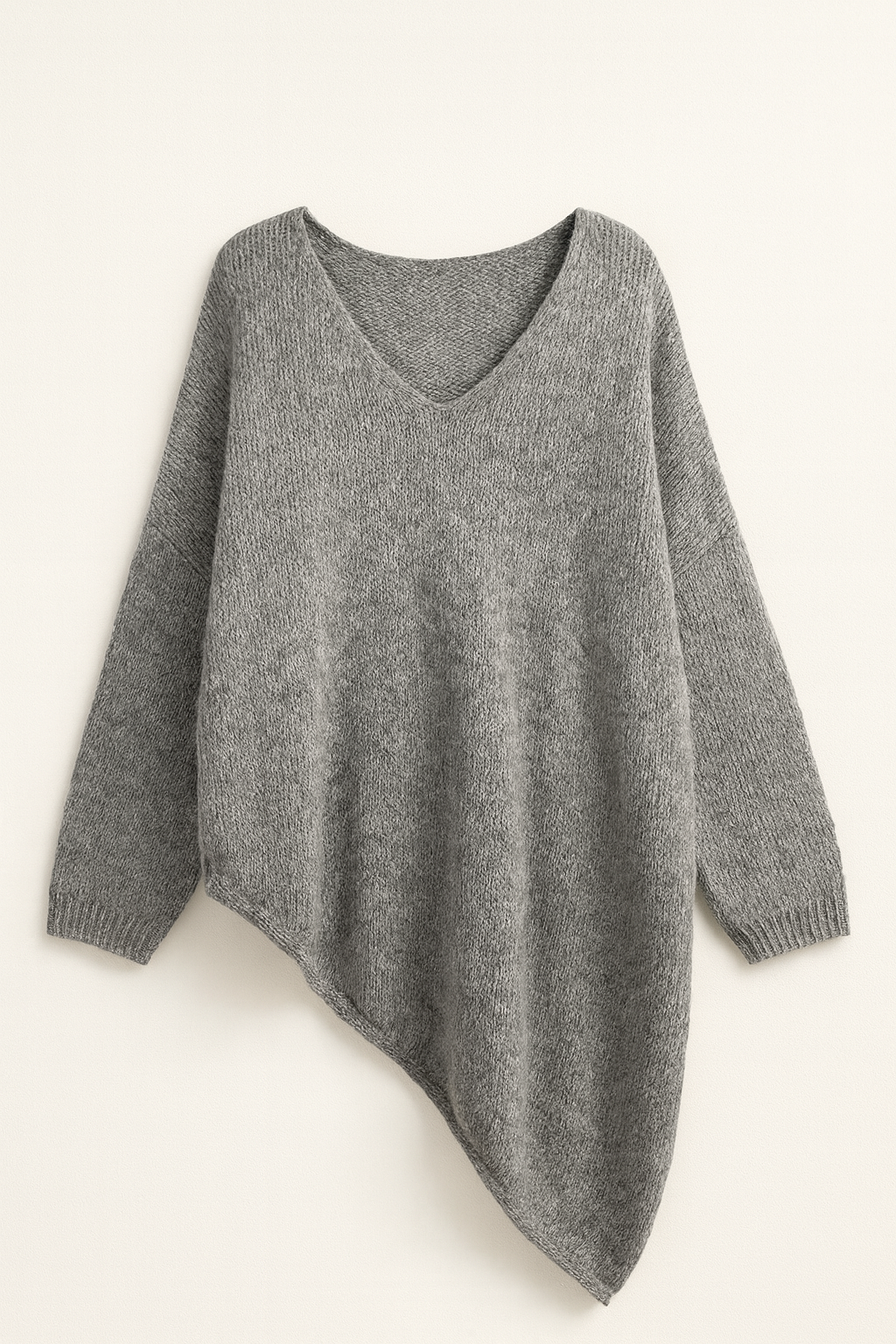 Asymmetric Oversized Knitted Jumper