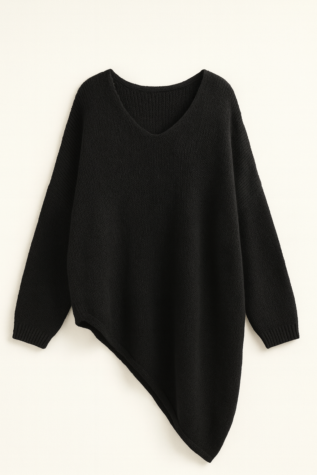 Asymmetric Oversized Knitted Jumper