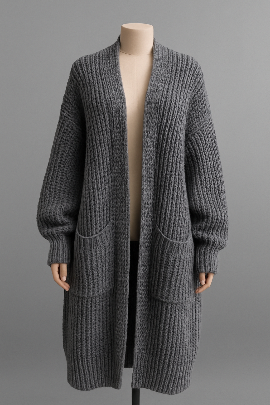 Autumn And Winter Lazy Style Long Cardigan Sweater For Women, Loose And Versatile, Long Sleeve Knitted Cardigan.