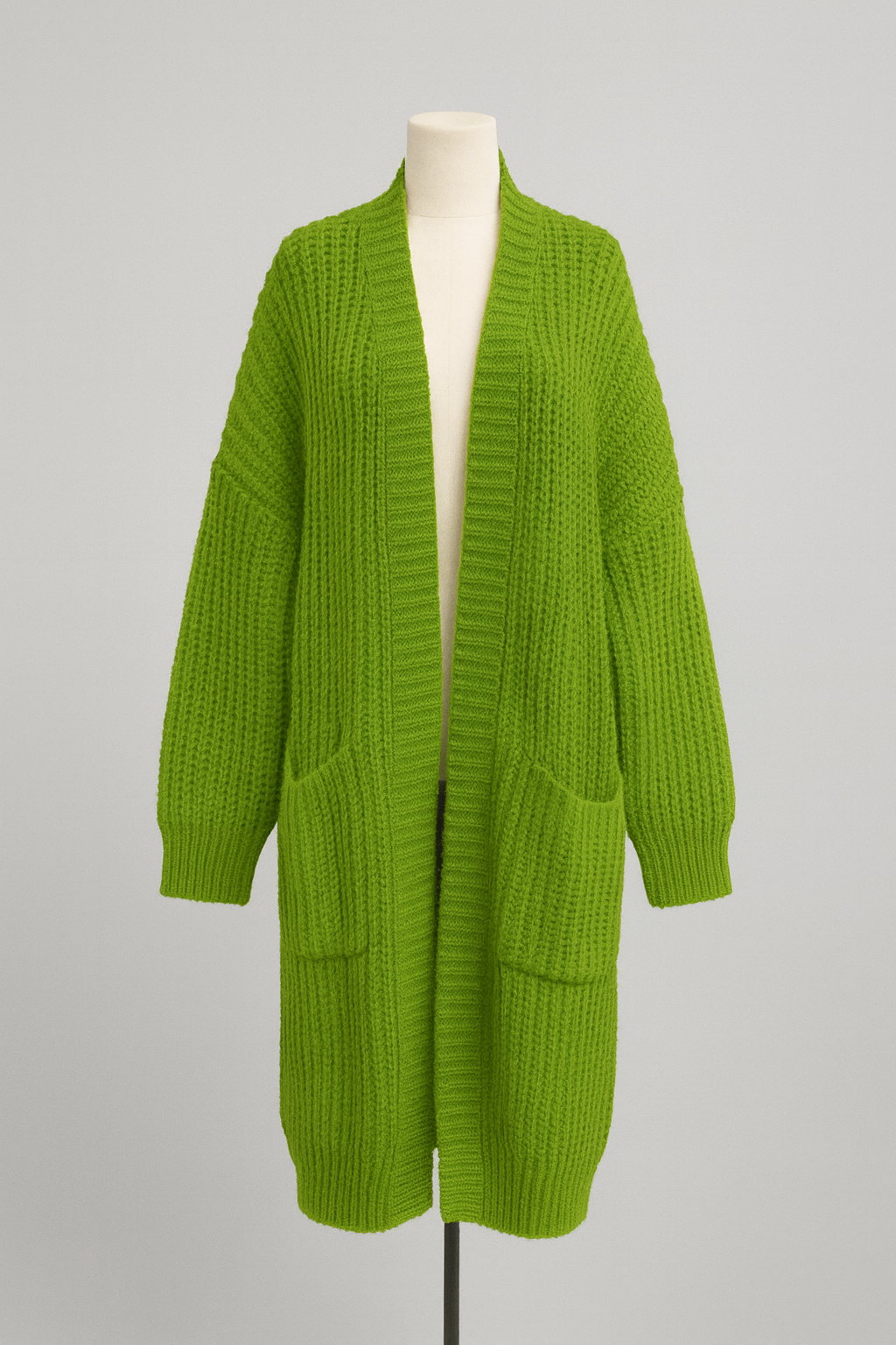 Autumn And Winter Lazy Style Long Cardigan Sweater For Women, Loose And Versatile, Long Sleeve Knitted Cardigan.