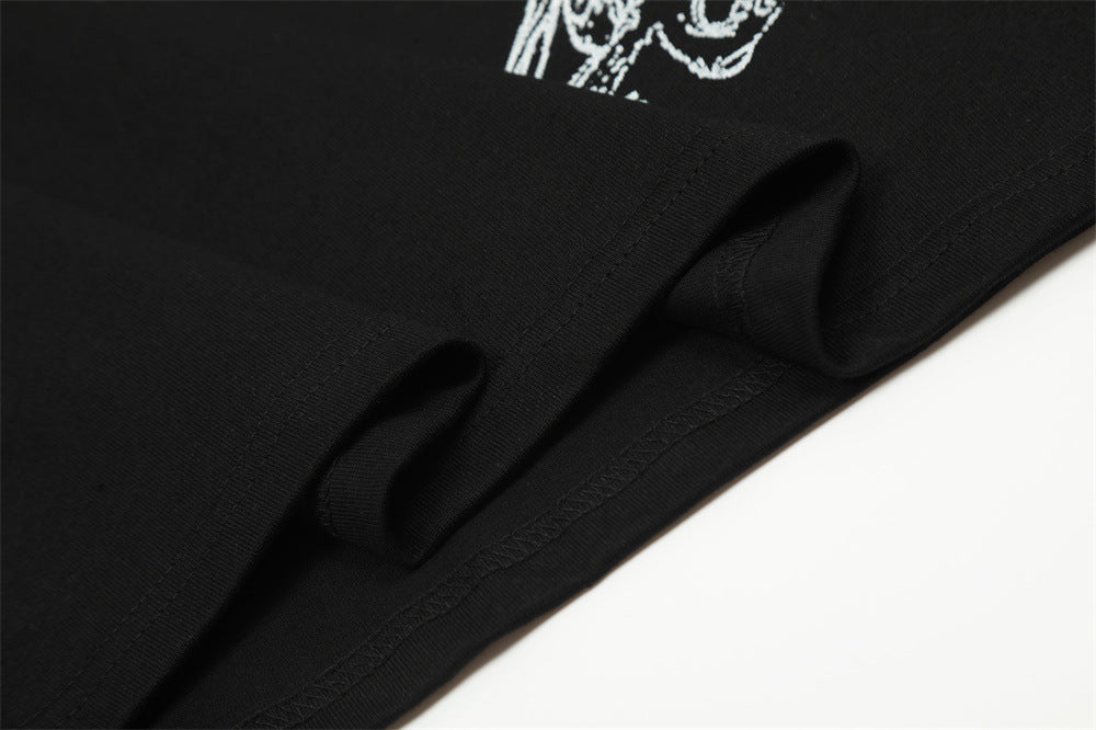 Abstract Printing Cotton Casual Top For Men