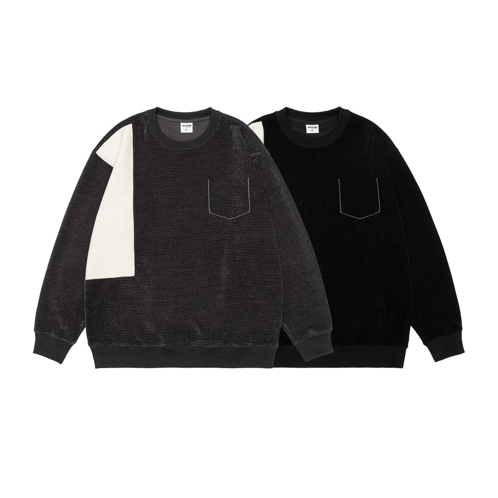 Fashion Waffle Men Loose Casual Top