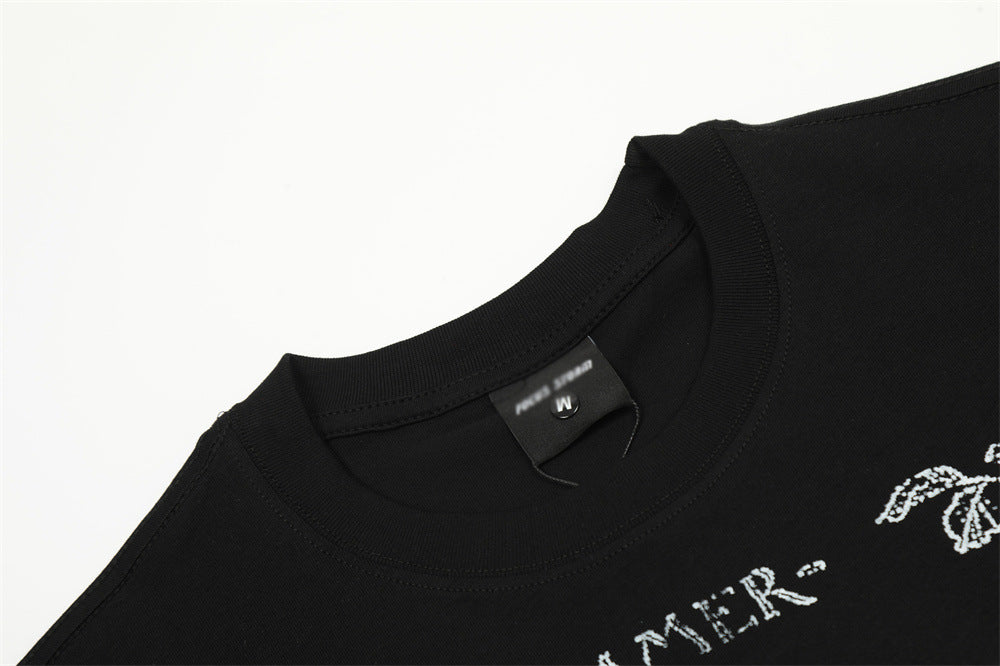 Abstract Printing Cotton Casual Top For Men