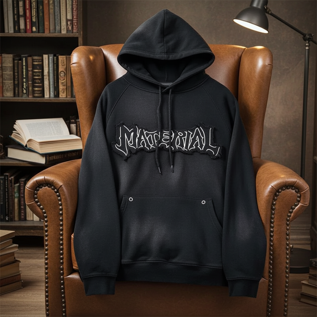 American Vintage Distressed Graffiti Hoodie