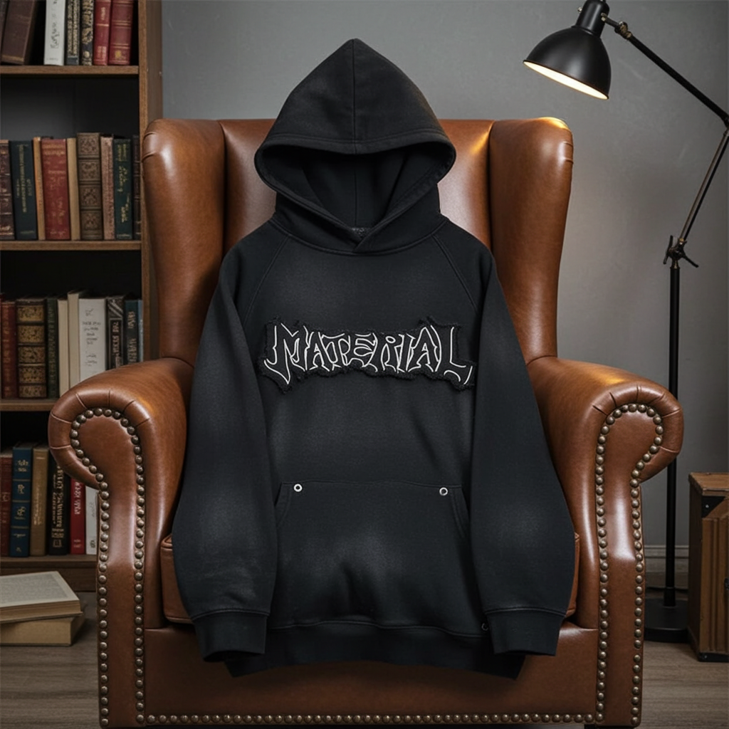 American Vintage Distressed Graffiti Hoodie